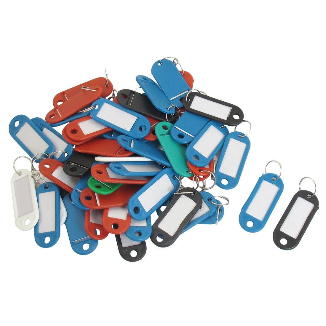 Plastic Mini Holder ID Key Labels Tags Keyring Keychain Assorted Color 50 PCS Walmart Canada