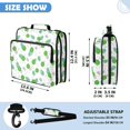 thumbnail image 3 of Zipper Binder with Shoulder Strap 2 inch 3 Ring Waterproof File Folder Organizer Bag 500 Sheet Simple Coconut Pattern, 3 of 8