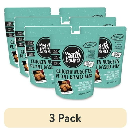 (3 pack) Earth Bound Chicken Nugget Plant Based Mix, 5.3 oz