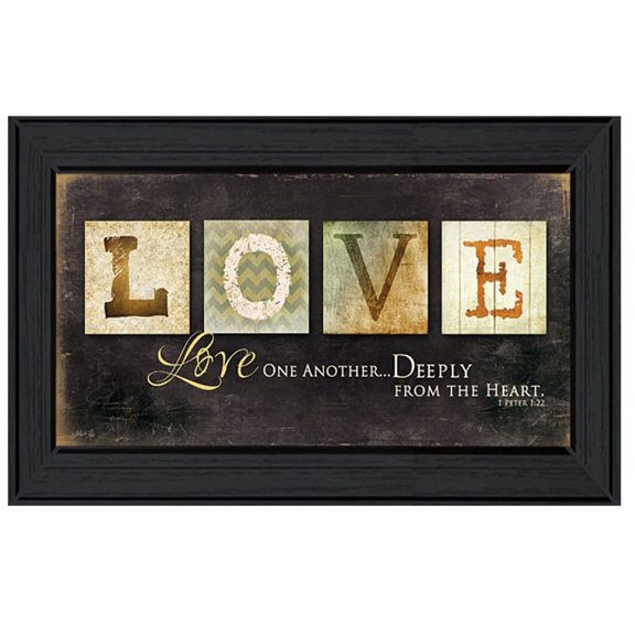 Love One Another by Marla Rae Print Wall Art Wood Multi-Color