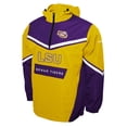 thumbnail image 2 of Men's Franchise Club Gold LSU Tigers Action Anorak Half-Zip Jacket, 2 of 3