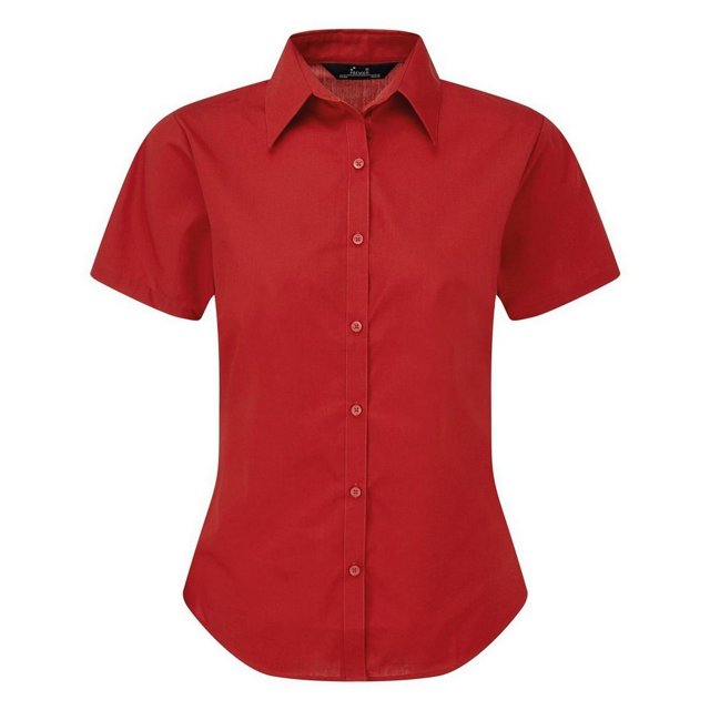 Premier Short Sleeve Poplin Blouse / Plain Work Shirt