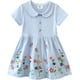 thumbnail image 4 of Likthione Vestido de manga corta para niñas y niños pequeños, vestido patinador acampanado con estampado de apliques de dibujos animados, vestido de algodón, 4 of 5