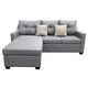 thumbnail image 3 of Sala Esquinera El Bazar Store Hermes Gris plata 215x165 cm Lado Izquierdo y derecho Lino nacional, 3 of 7