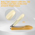 thumbnail image 5 of Baby Nail Kit, Baby Manicure Kit and Pedicure kit with Baby Nail Clipper, Scissor, Baby Nail File & Tweezer for Newborn, Infant & Toddler, Perfect for Mothers Day Gifts(Mango yellow), 5 of 7