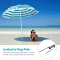 thumbnail image 3 of Sun Umbrella Plug Flag Pole Beach Stand Garden Stake Ground Spike Base Anchor Stakes Sand Flags, 3 of 6