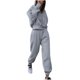 thumbnail image 2 of Puntoco Mujer Casual Color Manga Larga Sudadera Con Capucha Pantalones Sudadera Traje Deportivo Puntoco Puntoco-5617, 2 of 6