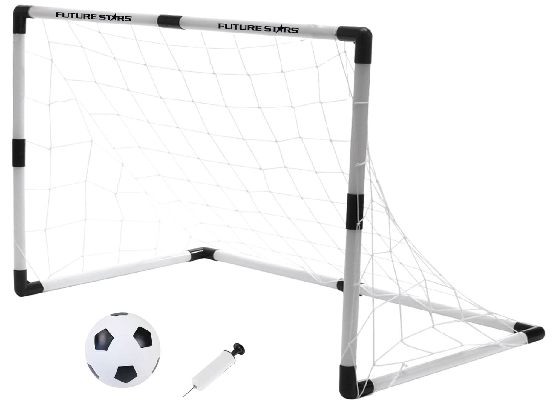 Future Stars 2-in-1 Junior Soccer Game Set - Nets, Ball and Pump - For Ages 2 and Up