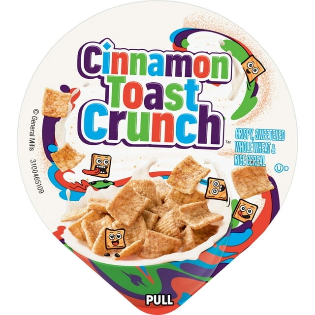Cinnamon Toast Crunch Breakfast Cereal Cup, Single Serve Cereal, 2 oz (Pack of 6)