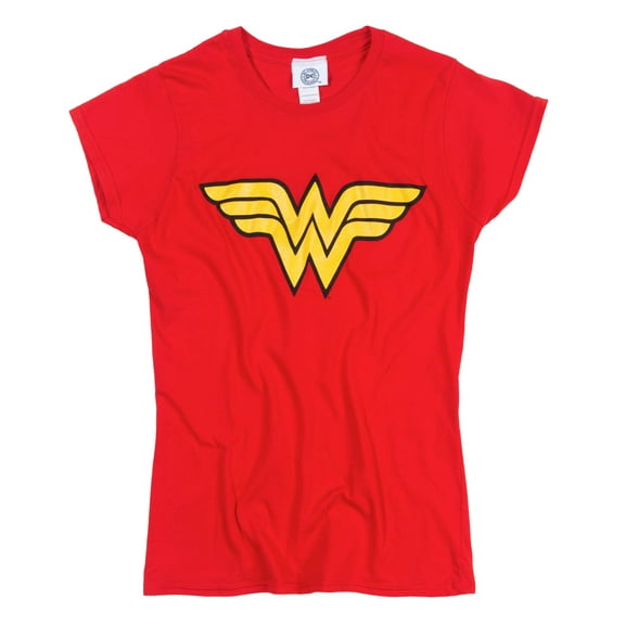 Womens Red Wonder Woman Logo T Shirt