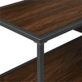 thumbnail image 5 of 42" Metal and Wood Tiered Shelf Entry Table - Dark Walnut/ Black, 5 of 5