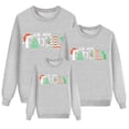 thumbnail image 3 of Christmas Family Matching Outfits Printed Long Sleeve Dad Style Holiday Sweatshirt Top, 3 of 5
