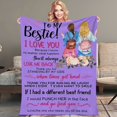thumbnail image 4 of Ovzne Blankets Flannel Envelope Blanket For Friend Soft Skin-friendly Comfortable Sofa Conditioning Blanket On Clearance, 4 of 4