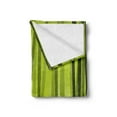 thumbnail image 2 of East Soft Flannel Fleece Throw Blanket, Bamboo Nature Series Foggy Rainforest Foliage Botanic Wild Night, Cozy Plush for Indoor and Outdoor Use, 50" x 70", Apple Green Black, by Ambesonne, 2 of 5