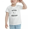 thumbnail image 3 of Future Dentisit Funny Toddler T-Shirts for Boys Girls (White, 3T), 3 of 5
