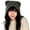 Grey, variant on Visland Cute Bear Ear Decor Earflap Ribbed Trim Winter Hat Women Solid Color Riding Woolen Yarn Cap