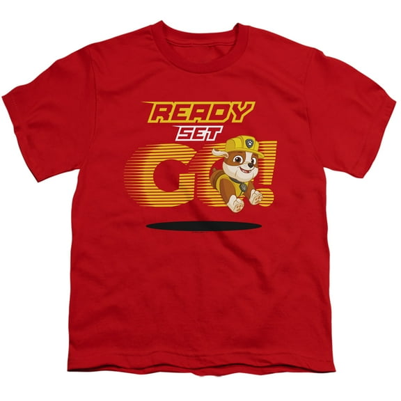 Paw Patrol Ready Set Go! Rubble Unisex Youth T Shirt