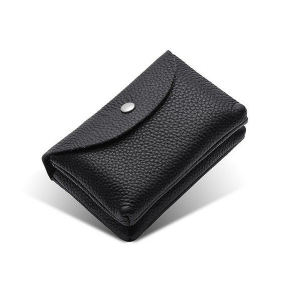 Genuine leather Women's coin purse,flip top double-layer coin pocket, small wallet