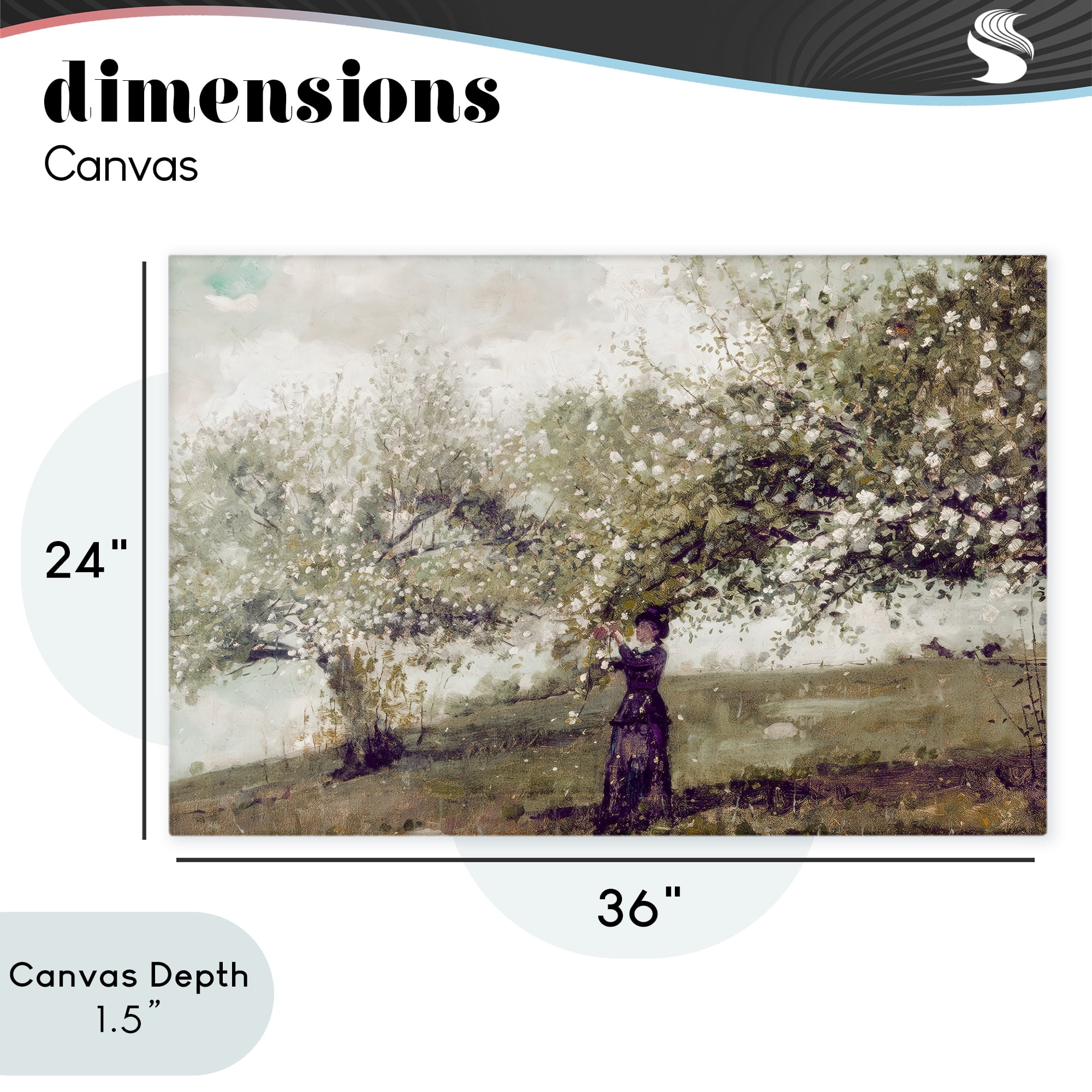 Stupell Industries Vintage Gathering Spring Blossoms Canvas Wall Art, design by Leah Straatsma