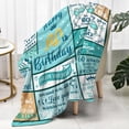 thumbnail image 4 of 60th Birthday Gifts for Women, Birthday Gifts for Her Men Throw Blanket, 60th Birthday Gifts for Mum Dad from Daughter Son,Happy Birthday Gifts for Grandma Wife Husband Friends Him 60" x 50", 4 of 5