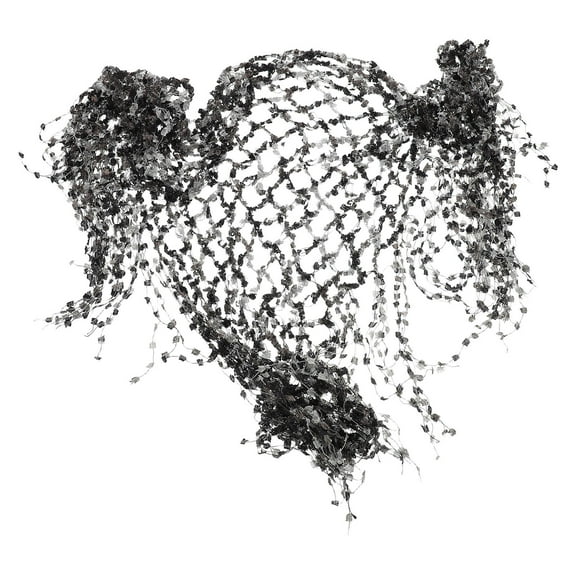 HOMEMAXS Sheer Triangle Shawl Tassel Shawl Bridal Shower Shawl Bridal Wedding Shawl Women Shawl for Evening Dresses And Formal Events