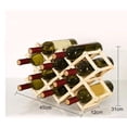 thumbnail image 1 of Portabotellas de vino de madera plegable liwang Soportes para estantes de vino, 1 of 2