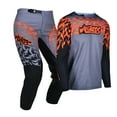 thumbnail image 5 of Willbros Offroad Youth Jersey and Pants Combo Child Motocross Dirt Bike Gear Set Racing Suit Racewear Black Orange (Jersey Youth YXXL/Pants W28), 5 of 12