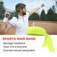 thumbnail image 4 of Bandeau de Sport Mode Réglable Bandes Anti-Transpiration Accessoires de Coiffure pour Tennis Basketball Jaune, 4 of 6