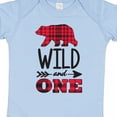 thumbnail image 4 of Inktastic Plaid Bear Wild and 1 with Arrow Boys or Girls Baby Bodysuit, 4 of 5