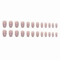 thumbnail image 2 of Coffin Press on Nails Medium Fake Nails Glossy Glue on Nails Ballerina Acrylic Nails Bling Glitter Artificial Nails Sparkly Sequins Stick on False Nails with Design 24 pcs 0243-2Pink 0.04 Fl Oz, 2 of 4