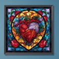 thumbnail image 1 of Cuadros Decorativos Diamond Painting 5D DIY Kit abstracto de vidrieras de taladro redondo completo (sz4386) Wdftyju embutido en tela, 1 of 7