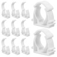 thumbnail image 2 of 100pcs PVC Tube Clamps for Water Pipes – Leakproof Pipe Clips with Vibration Damping Insert, Quick Hose Support Brackets for Plumbing Applications, 2 of 4