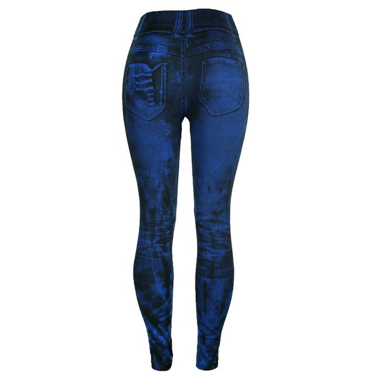 Don't Miss! Gomind Women's Plus Size Stretch Acid Wash Premium Blue Denim  Jeans Skinny Pants Sky Blue S 
