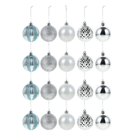 

20Pcs Christmas Hanging Balls Xmas Pendant Colorful Balls Ornament for Party