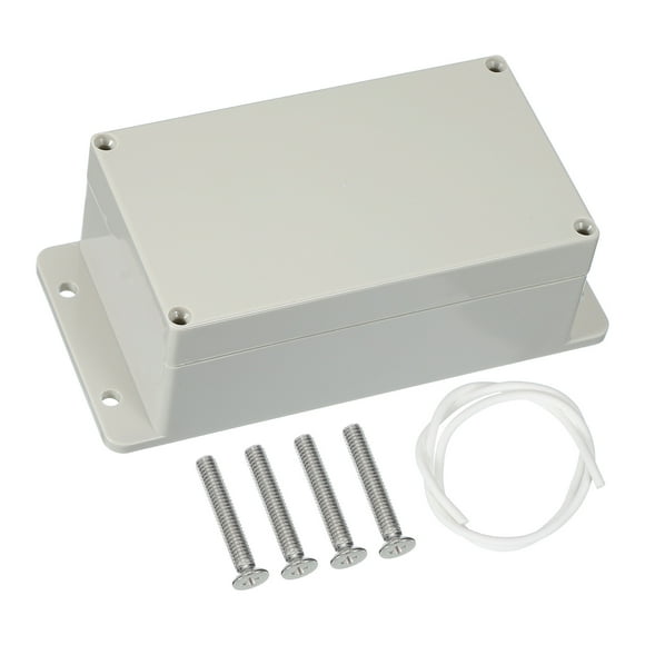 Uxcell Junction Box, Electrical Enclosure Box ABS Plastic Waterproof Outlet Plug Cover Cord Protector 158 x 90 x 64mm / 6.22 x 3.54 x 2.52