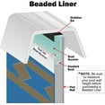 SmartLine 16' x 32' Rectangular Mystri Gold Beaded Liner for Use with ...