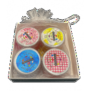 Lip Scrub Four Pack by Wellness Wheel Life (4 pack .5 Oz. Boxed Set)