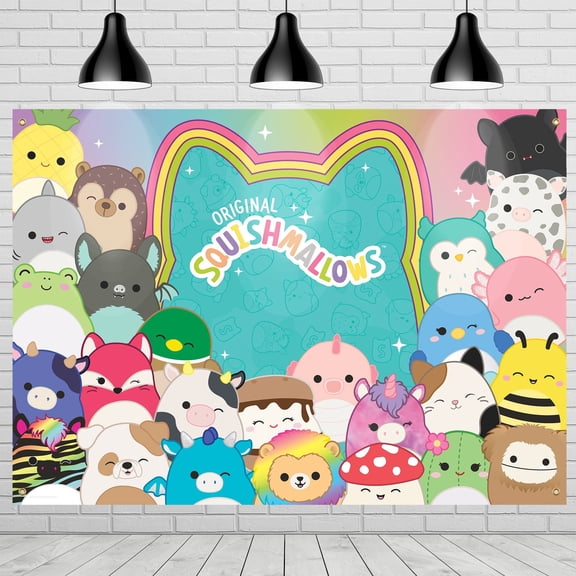 Squishmallows Backdrop - Squishmallows Party Decorations