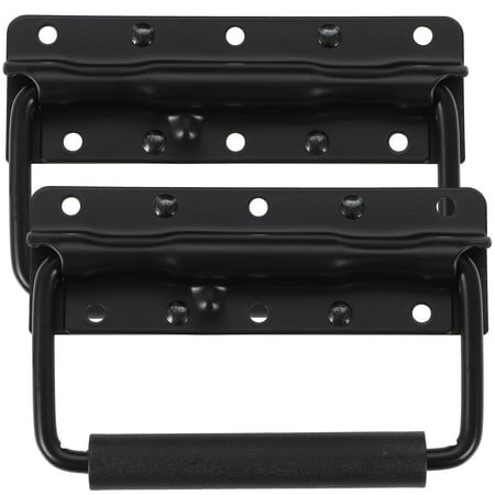 

2pcs Spring Loaded Drop Handles Metal Chest Handles Surface Mounted Case Handles