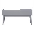 thumbnail image 6 of Chelsea Lane Ethan Wood Bench with 1 Drawer, Frost Gray, 6 of 7
