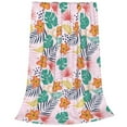thumbnail image 2 of Pofeuu Tropical Plants Print Ultra-Soft Micro Fleece Blanket,for Bed Or Sofa,All Season Throw Blankets Flannel Blanket-80"x60", 2 of 7