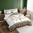 thumbnail image 3 of Erosebridal Vintage Cow Skull Twin Bedding Sets, Farmhouse Aztec Bedding Comforter Set, Reversible 7-Piece, 3 of 6