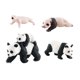 thumbnail image 3 of Figuras de animales de ciclo , juguete de 4 de animales Panda, juego , figuritas de animales realistas, modelos de ciclo de estilo D, 3 of 8