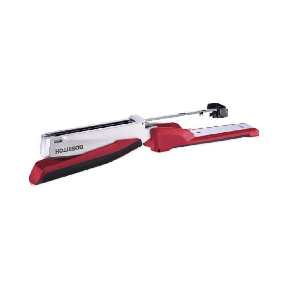 Inpower Spring-Powered Premium Desktop Stapler, 28-Sheet Capacity, Red/silver | Bundle of 10 Each