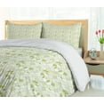 thumbnail image 5 of Ambesonne Abstract Duvet Cover Set, Geometric Modern Elements, 2-Calking, Lime Green White, 5 of 6