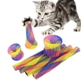 thumbnail image 2 of Jouet Tube Flexible pour Chat, 18 Pcs Ressort Coloré en Maille, 2 of 4