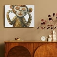 thumbnail image 4 of Whimsical monkey Wall Art  Wall Decor for Bathroom, Print On Canvas Ready To Hang Room Home Art Decor, 4 of 6