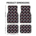 thumbnail image 3 of Uemuo Car Floor Mats - Rose Flowers Pattern Carpet Floor Mats for Cars, Auto Accessories Front & Rear Car Floor Foot Mat Sets of 4 Pieces, 3 of 6