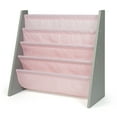 thumbnail image 3 of Humble Crew Kids Sophie Bookshelf 4 Tier Book Storage, Grey/Pink, 3 of 6