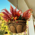 thumbnail image 2 of Pakyozj Fall Plants Artificial Ferns for Outdoors Fake Fern Plants Faux Boston Fern Plant for Room Home Garden Decor Fall Autumn Thanksgiving Decoration, 2 of 7